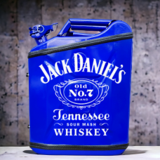 Подарочная канистра мини-бар с дозаправкой 20л Jack Daniels, uwest, Синяя