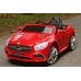 Детский электромобиль Mercedes SL400 красный + резиновые EVA колеса + кожа сидение + 2 мотора по 45 Ватт