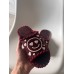 Тапочки женские фетровые с сердечком и смайликом uwest, бордовые, Размер 40/41  
