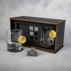 Подарочный набор для криптовалютчика, биткоинера, криптана + деревянная коробка, uwest 