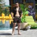 Плавательные шорты uwest Pool day Totem Черные Размер S