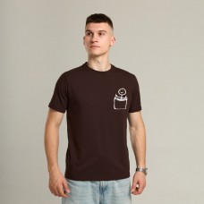 Футболка uwest, Peremoga - Мужчина с факами Коричневая, Размер 2XL