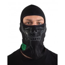 Балаклава Летняя Zombie uwest, черного цвета, универсальная