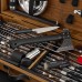 2в1 Шашлычный набор шампуров в кейсе + Стол трансформер uwest + гравировка + мангал ,подарок мужу, куму, брату, другу G016Н