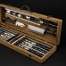 Шашлычный набор uwest, подарок мужчине, мужу, другу, шефу "Grills G010 Н" ореховый