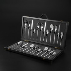 Набор столовых приборов Heritage V1-L, Черный цвет 