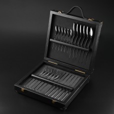 Набор столовых приборов Element V3-S, Черный цвет